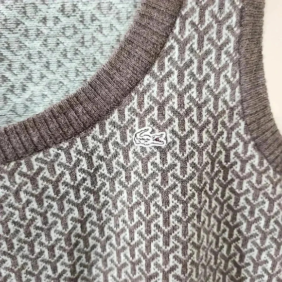 Lacoste 100% Wool Vest - Size Large/100 - Picture 7 of 9